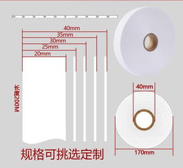 耐磨實(shí)用｜50mm寬×200m長(zhǎng)尼龍洗水嘜布標(biāo)緞帶，專為服裝內(nèi)衣褲袖標(biāo)定制